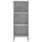 vidaXL Ντουλάπι Γκρι Σκυροδέματος 34,5x32,5x90 εκ. Επεξεργασμένο Ξύλο