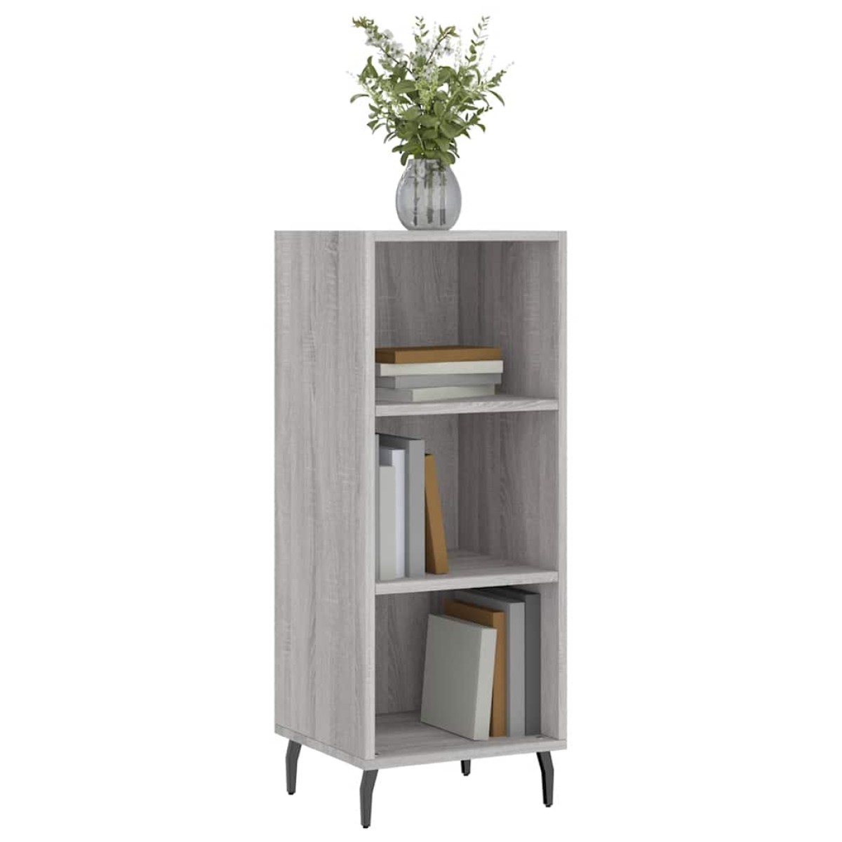 vidaXL Ντουλάπι Γκρι sonoma 34,5x32,5x90εκ. από Επεξεργασμένο Ξύλο