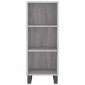 vidaXL Ντουλάπι Γκρι sonoma 34,5x32,5x90εκ. από Επεξεργασμένο Ξύλο