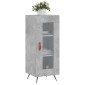 vidaXL Ντουλάπι Γκρι Σκυροδέματος 34,5x34x90 εκ. Επεξεργασμένο Ξύλο