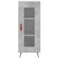 vidaXL Ντουλάπι Γκρι Σκυροδέματος 34,5x34x90 εκ. Επεξεργασμένο Ξύλο