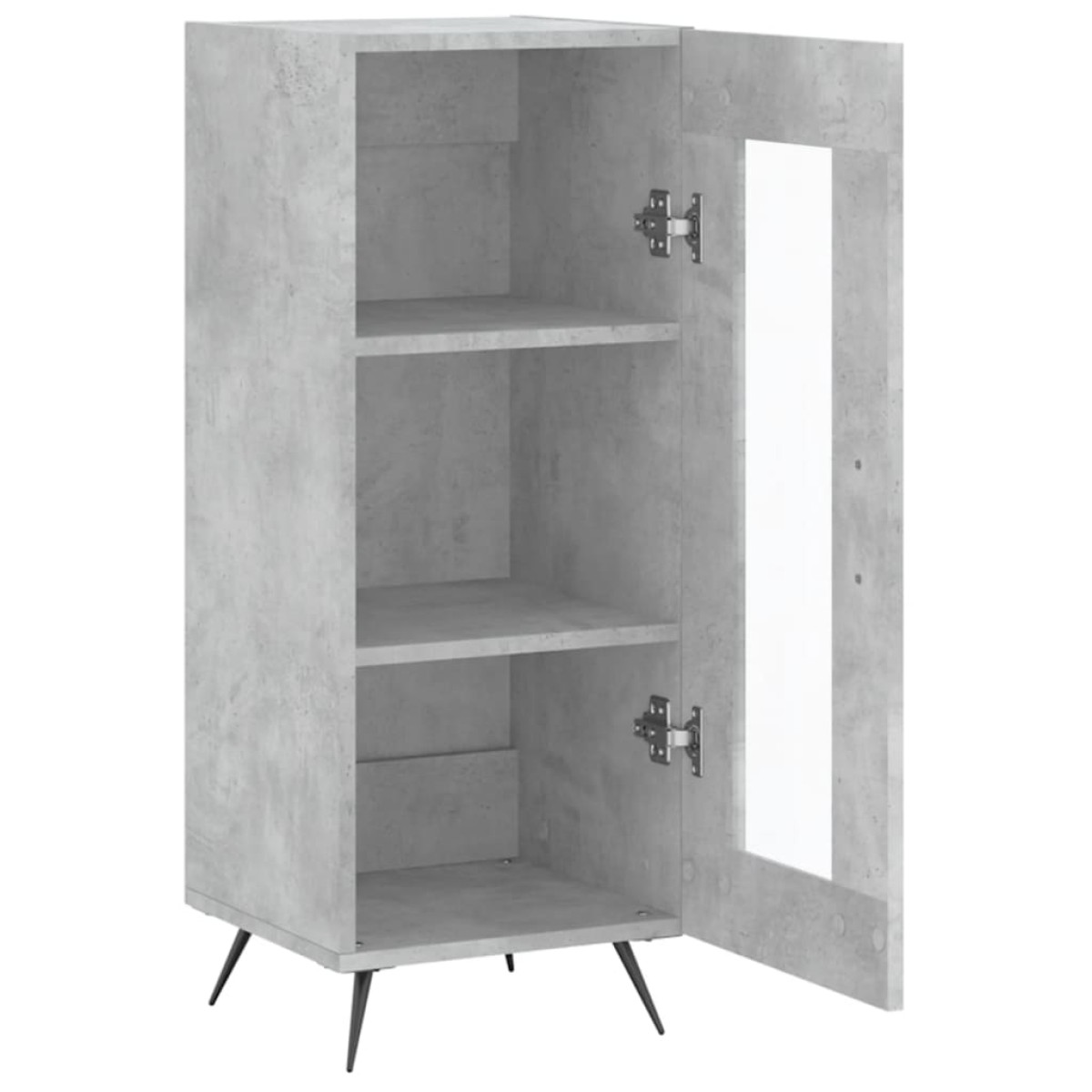 vidaXL Ντουλάπι Γκρι Σκυροδέματος 34,5x34x90 εκ. Επεξεργασμένο Ξύλο