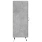 vidaXL Ντουλάπι Γκρι Σκυροδέματος 34,5x34x90 εκ. Επεξεργασμένο Ξύλο