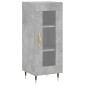 vidaXL Ντουλάπι Γκρι Σκυροδέματος 34,5x34x90 εκ. Επεξεργασμένο Ξύλο