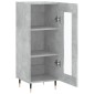 vidaXL Ντουλάπι Γκρι Σκυροδέματος 34,5x34x90 εκ. Επεξεργασμένο Ξύλο