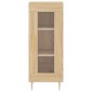 vidaXL Ντουλάπι Sonoma Δρυς 34,5x34x90 εκ. από Επεξεργασμένο Ξύλο