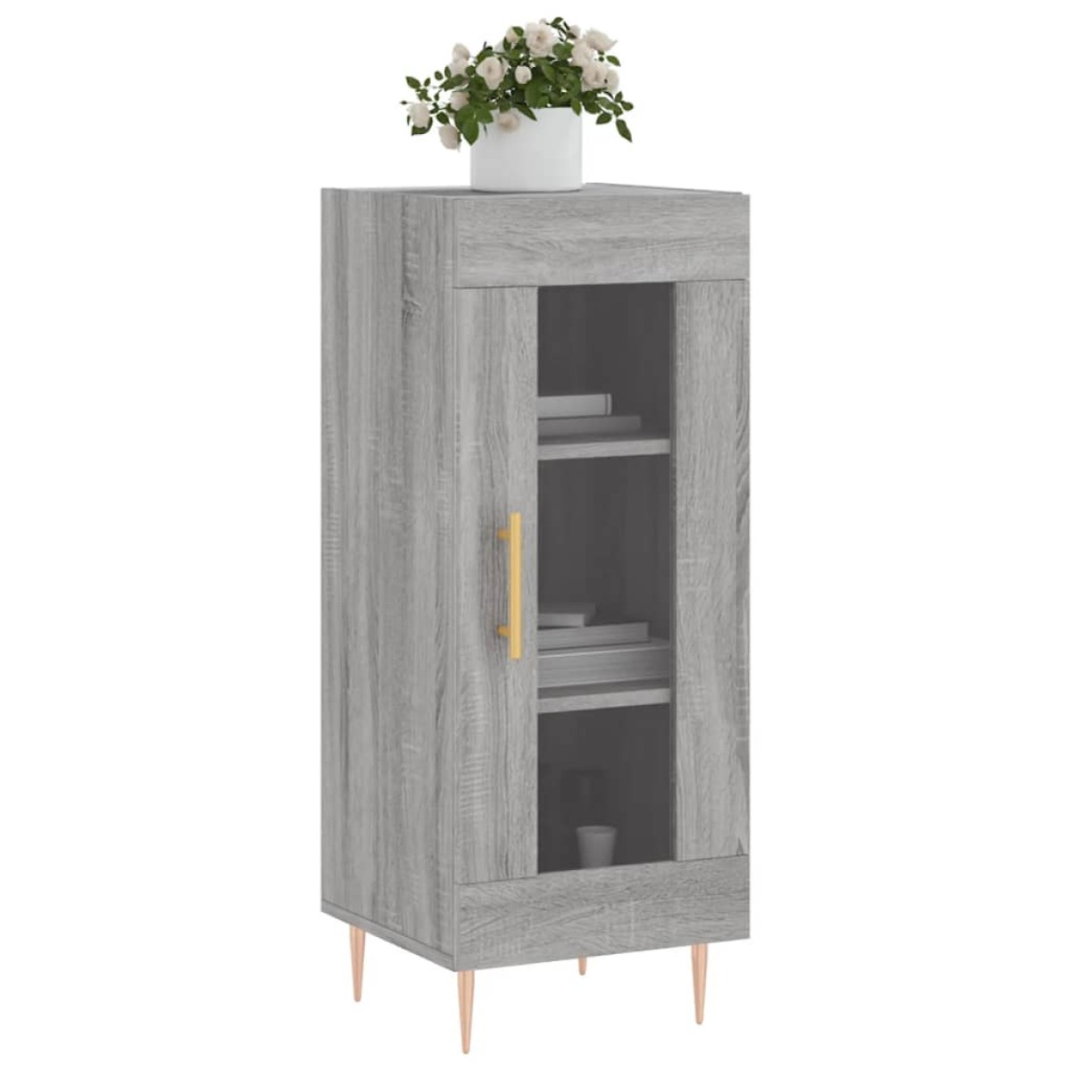 vidaXL Ντουλάπι Γκρι Sonoma 34,5x34x90 εκ. από Επεξεργασμένο Ξύλο