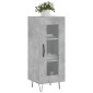 vidaXL Ντουλάπι Γκρι Σκυροδέματος 34,5x34x90 εκ. Επεξεργασμένο Ξύλο