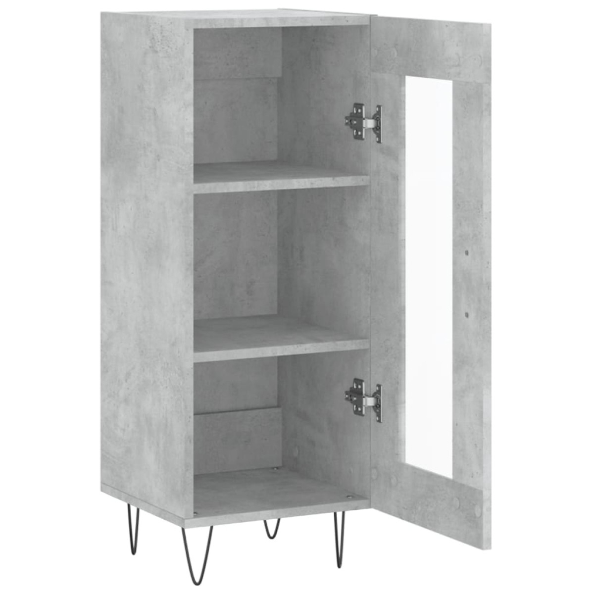 vidaXL Ντουλάπι Γκρι Σκυροδέματος 34,5x34x90 εκ. Επεξεργασμένο Ξύλο