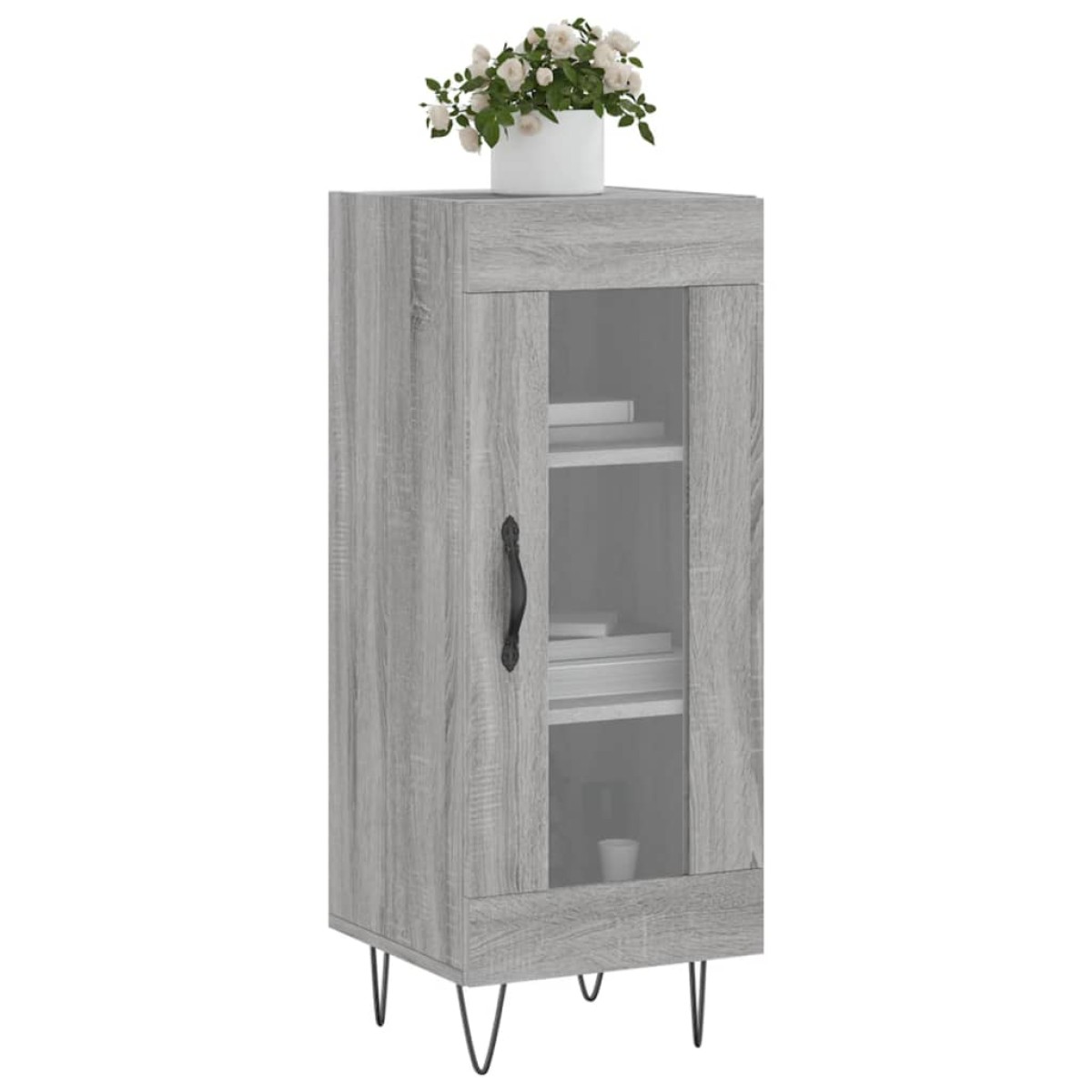 vidaXL Ντουλάπι Γκρι Sonoma 34,5x34x90 εκ. από Επεξεργασμένο Ξύλο
