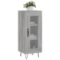 vidaXL Ντουλάπι Γκρι Sonoma 34,5x34x90 εκ. από Επεξεργασμένο Ξύλο
