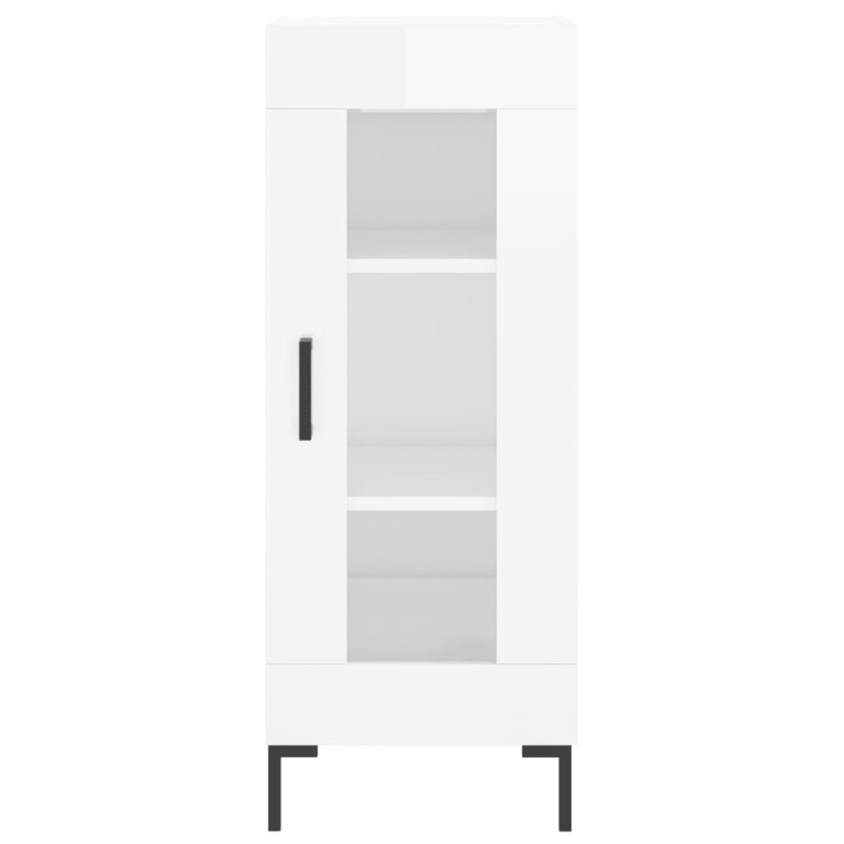 vidaXL Ντουλάπι Γυαλιστερό Λευκό 34,5x34x90 εκ. Επεξεργασμένο Ξύλο