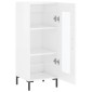 vidaXL Ντουλάπι Γυαλιστερό Λευκό 34,5x34x90 εκ. Επεξεργασμένο Ξύλο