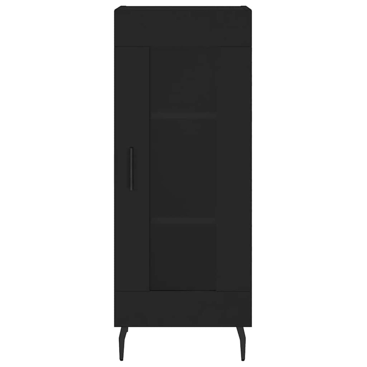 vidaXL Ντουλάπι Μαύρο 34,5 x 34 x 90 εκ. από Επεξεργασμένο Ξύλο