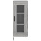 vidaXL Ντουλάπι Γκρι Sonoma 34,5x34x90 εκ. από Επεξεργασμένο Ξύλο