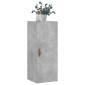 vidaXL Ντουλάπι Τοίχου Γκρι Σκυροδέματος 34,5 x 34 x 90 εκ.