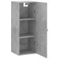 vidaXL Ντουλάπι Τοίχου Γκρι Σκυροδέματος 34,5 x 34 x 90 εκ.