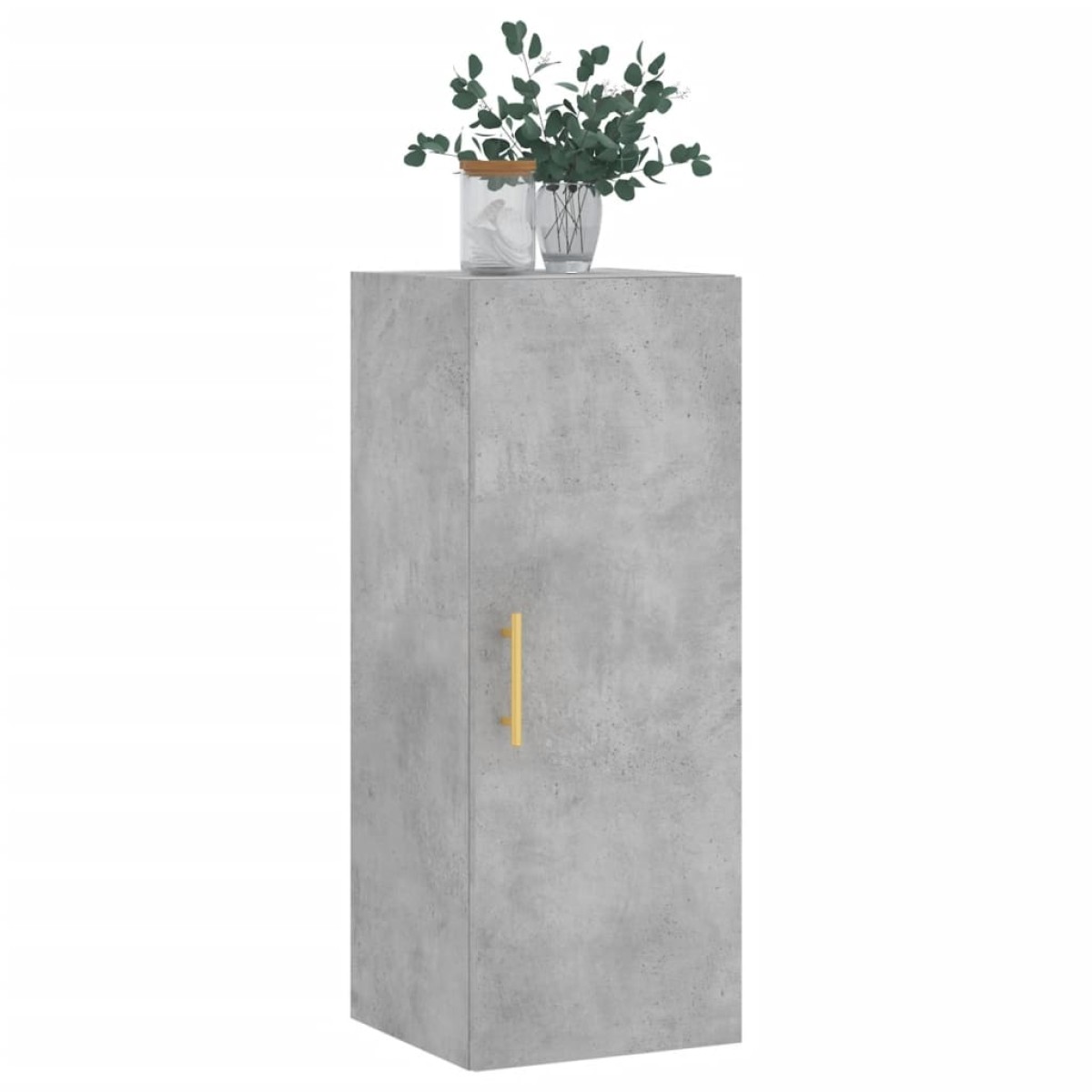 vidaXL Ντουλάπι Τοίχου Γκρι Σκυροδέματος 34,5 x 34 x 90 εκ.