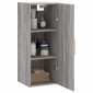vidaXL Ντουλάπι Τοίχου Γκρι Sonoma 34,5 x 34 x 90 εκ.