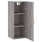 vidaXL Ντουλάπι Τοίχου Γκρι Sonoma 34,5 x 34 x 90 εκ.