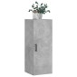 vidaXL Ντουλάπι Τοίχου Γκρι Σκυροδέματος 34,5 x 34 x 90 εκ.