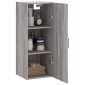 vidaXL Ντουλάπι Τοίχου Γκρι Sonoma 34,5 x 34 x 90 εκ.