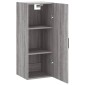 vidaXL Ντουλάπι Τοίχου Γκρι Sonoma 34,5 x 34 x 90 εκ.