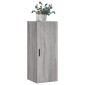 vidaXL Ντουλάπι Τοίχου Γκρι Sonoma 34,5 x 34 x 90 εκ.