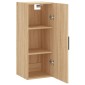 vidaXL Ντουλάπι Τοίχου Sonoma Δρυς 34,5 x 34 x 90 εκ.
