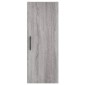 vidaXL Ντουλάπι Τοίχου Γκρι Sonoma 34,5 x 34 x 90 εκ.