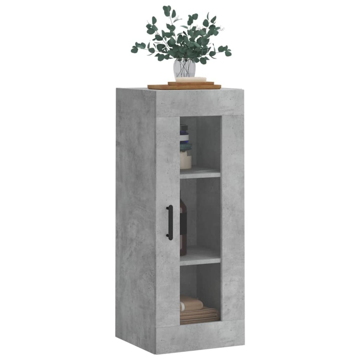 vidaXL Ντουλάπι Τοίχου Γκρι Σκυροδέματος 34,5 x 34 x 90 εκ.