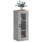 vidaXL Ντουλάπι Τοίχου Γκρι Σκυροδέματος 34,5 x 34 x 90 εκ.