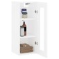 vidaXL Ντουλάπι Τοίχου Λευκό 34,5 x 34 x 90 εκ.