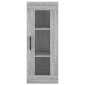 vidaXL Ντουλάπι Τοίχου Γκρι Sonoma 34,5 x 34 x 90 εκ.