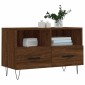 vidaXL Έπιπλο Τηλεόρασης Καφέ Δρυς 80x36x50 εκ. Επεξ. Ξύλο