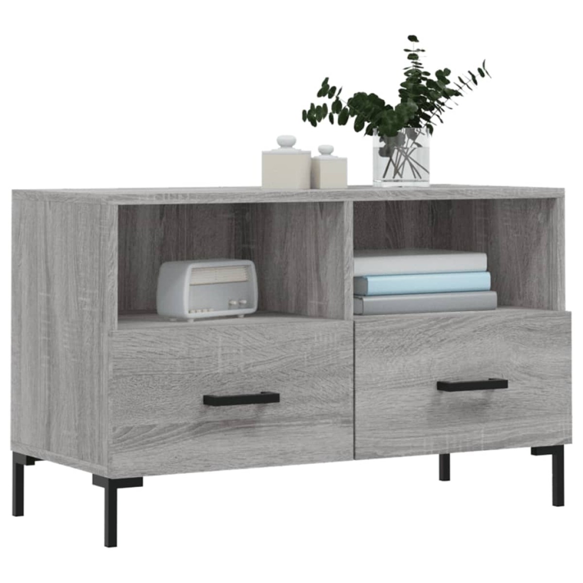 vidaXL Έπιπλο Τηλεόρασης Γκρι Sonoma 80x36x50 εκ. από Επεξεργ. Ξύλο