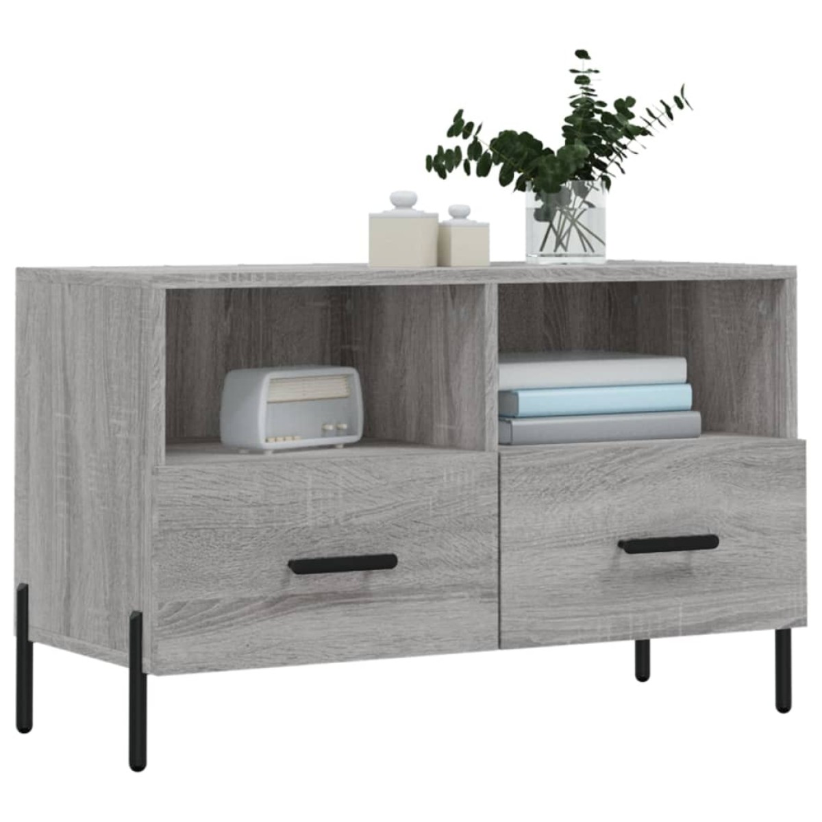 vidaXL Έπιπλο Τηλεόρασης Γκρι Sonoma 80x36x50 εκ. από Επεξεργ. Ξύλο