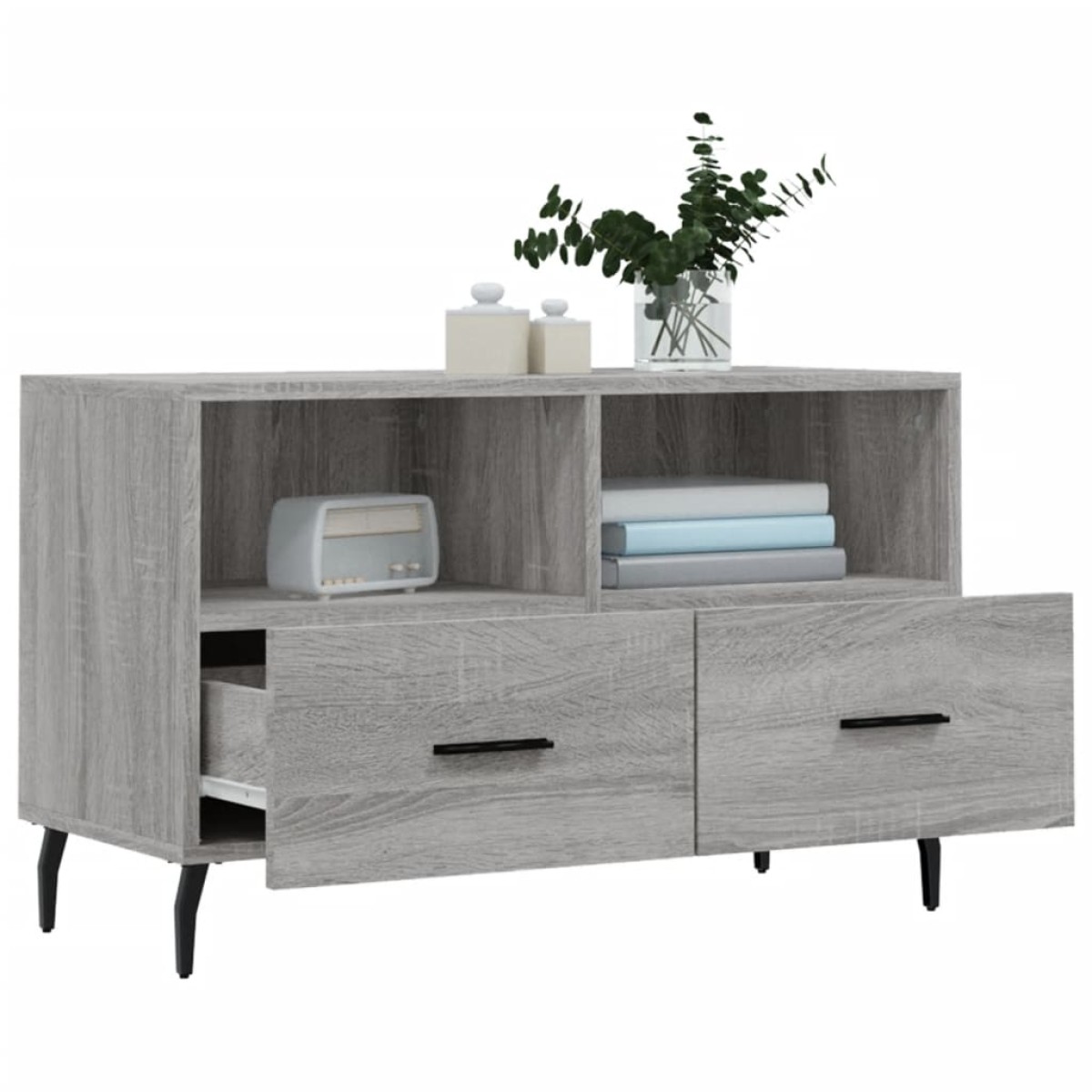 vidaXL Έπιπλο Τηλεόρασης Γκρι Sonoma 80x36x50 εκ. από Επεξεργ. Ξύλο