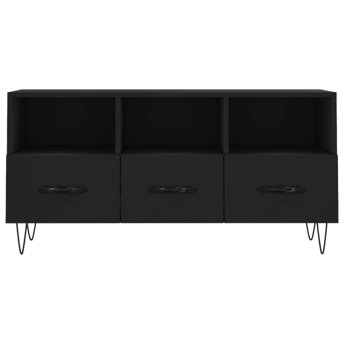 vidaXL Έπιπλο Τηλεόρασης Μαύρο 102 x 36 x 50 εκ. από Επεξεργ. Ξύλο