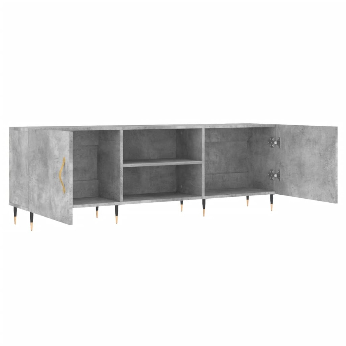 vidaXL Έπιπλο Τηλεόρασης Γκρι Σκυροδέματος 150x30x50 εκ. Επεξ. Ξύλο