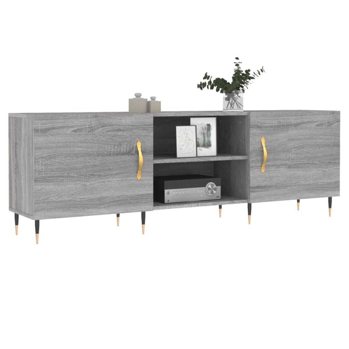 vidaXL Έπιπλο Τηλεόρασης Γκρι Sonoma 150x30x50 εκ. από Επεξεργ. Ξύλο