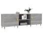 vidaXL Έπιπλο Τηλεόρασης Γκρι Sonoma 150x30x50 εκ. από Επεξεργ. Ξύλο