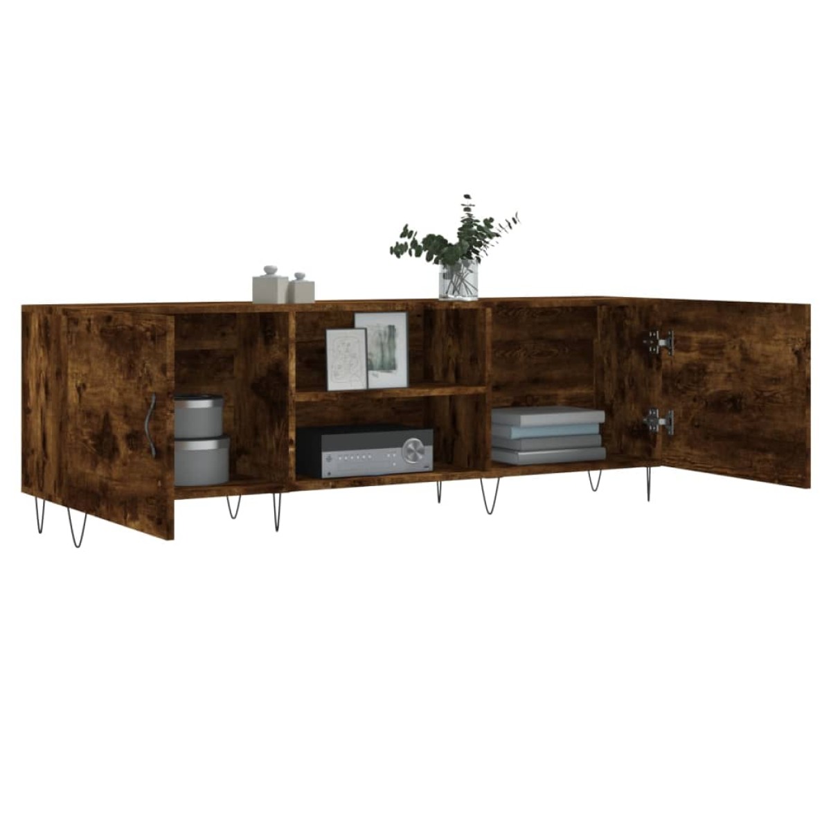 vidaXL Έπιπλο Τηλεόρασης Καπνιστή Δρυς 150x30x50 εκ. Επεξ. Ξύλο