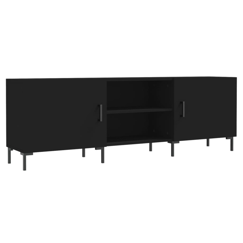 vidaXL Έπιπλο Τηλεόρασης Μαύρο 150x30x50 εκ. Επεξεργασμένο Ξύλο
