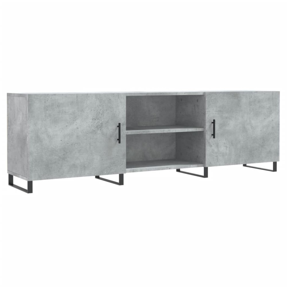 vidaXL Έπιπλο Τηλεόρασης Γκρι Σκυροδέματος 150x30x50 εκ. Επεξ. Ξύλο