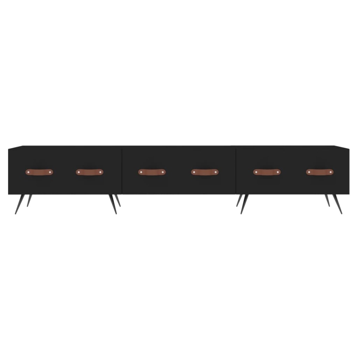 vidaXL Έπιπλο Τηλεόρασης Μαύρο 150 x 36 x 30 εκ. Επεξεργασμένο Ξύλο