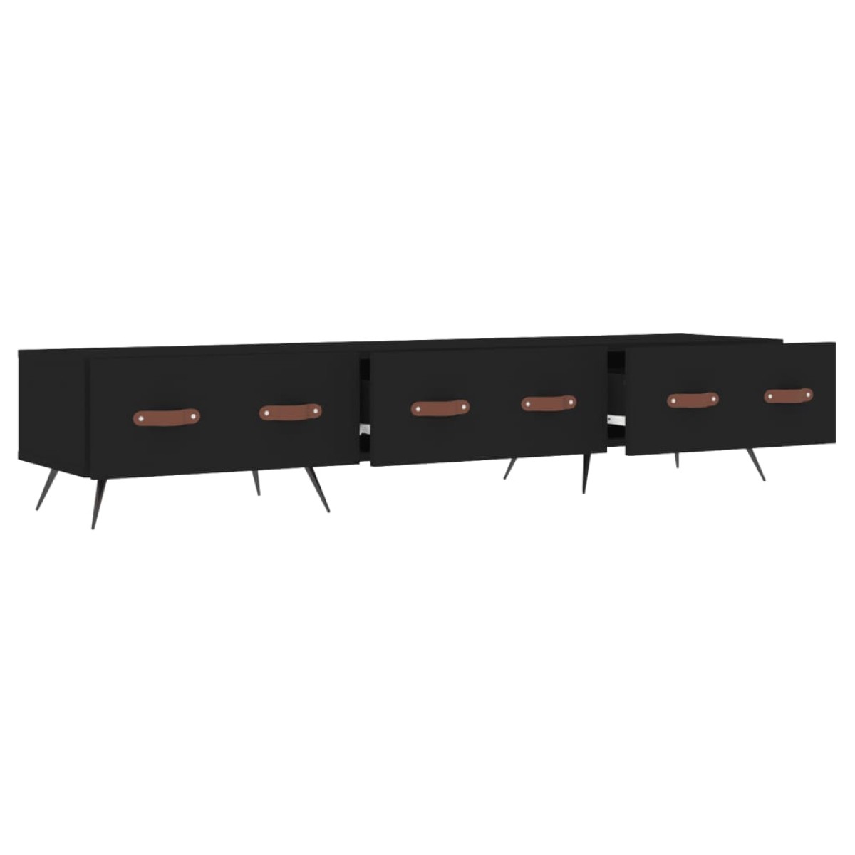 vidaXL Έπιπλο Τηλεόρασης Μαύρο 150 x 36 x 30 εκ. Επεξεργασμένο Ξύλο