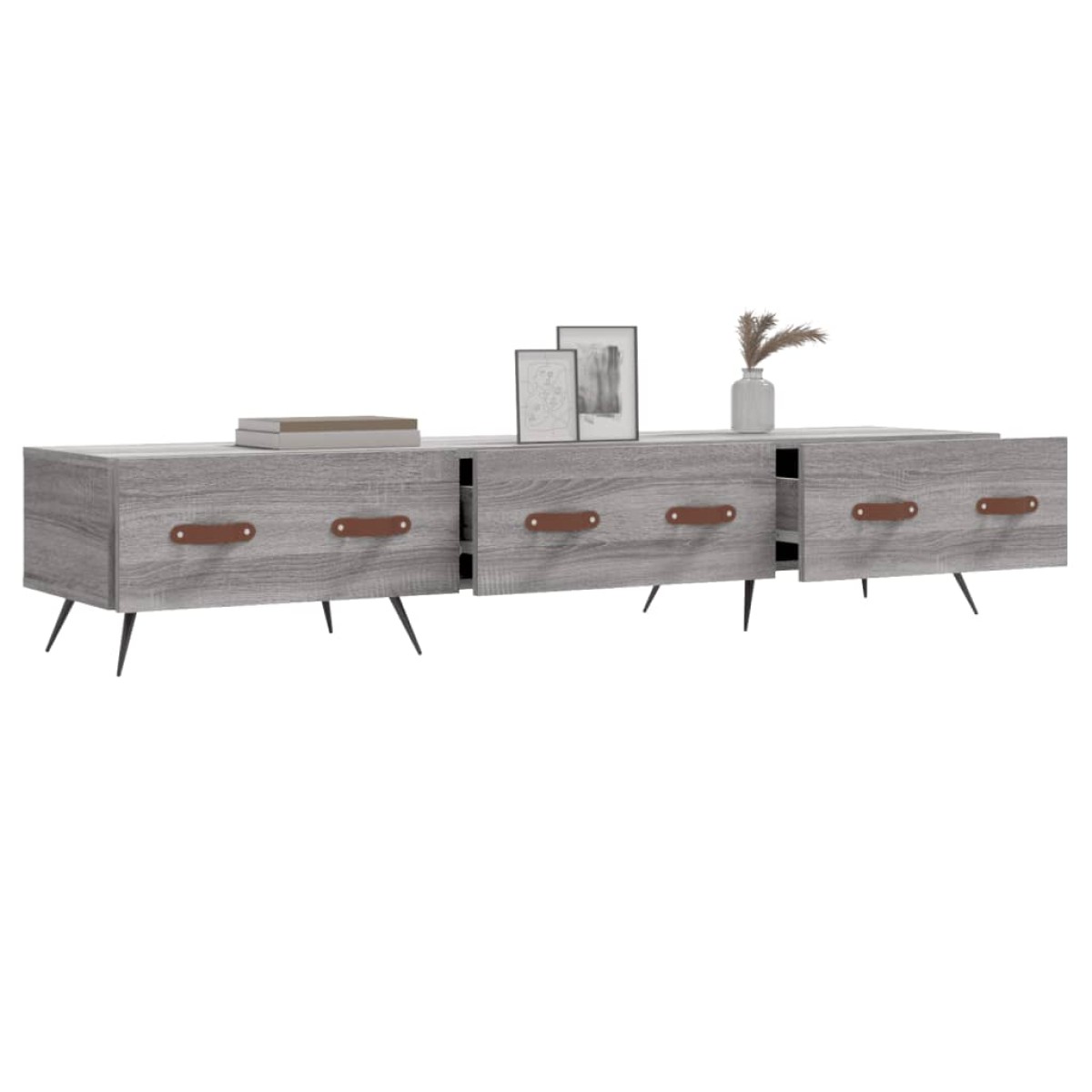 vidaXL Έπιπλο Τηλεόρασης Γκρι Sonoma 150 x 36 x 30 εκ. Επεξεργ. Ξύλο