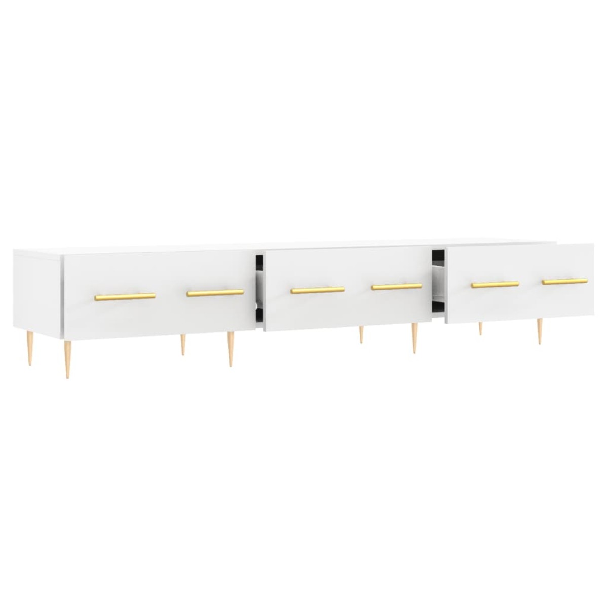 vidaXL Έπιπλο Τηλεόρασης Λευκό 150x36x30 εκ. από Επεξεργασμένο Ξύλο