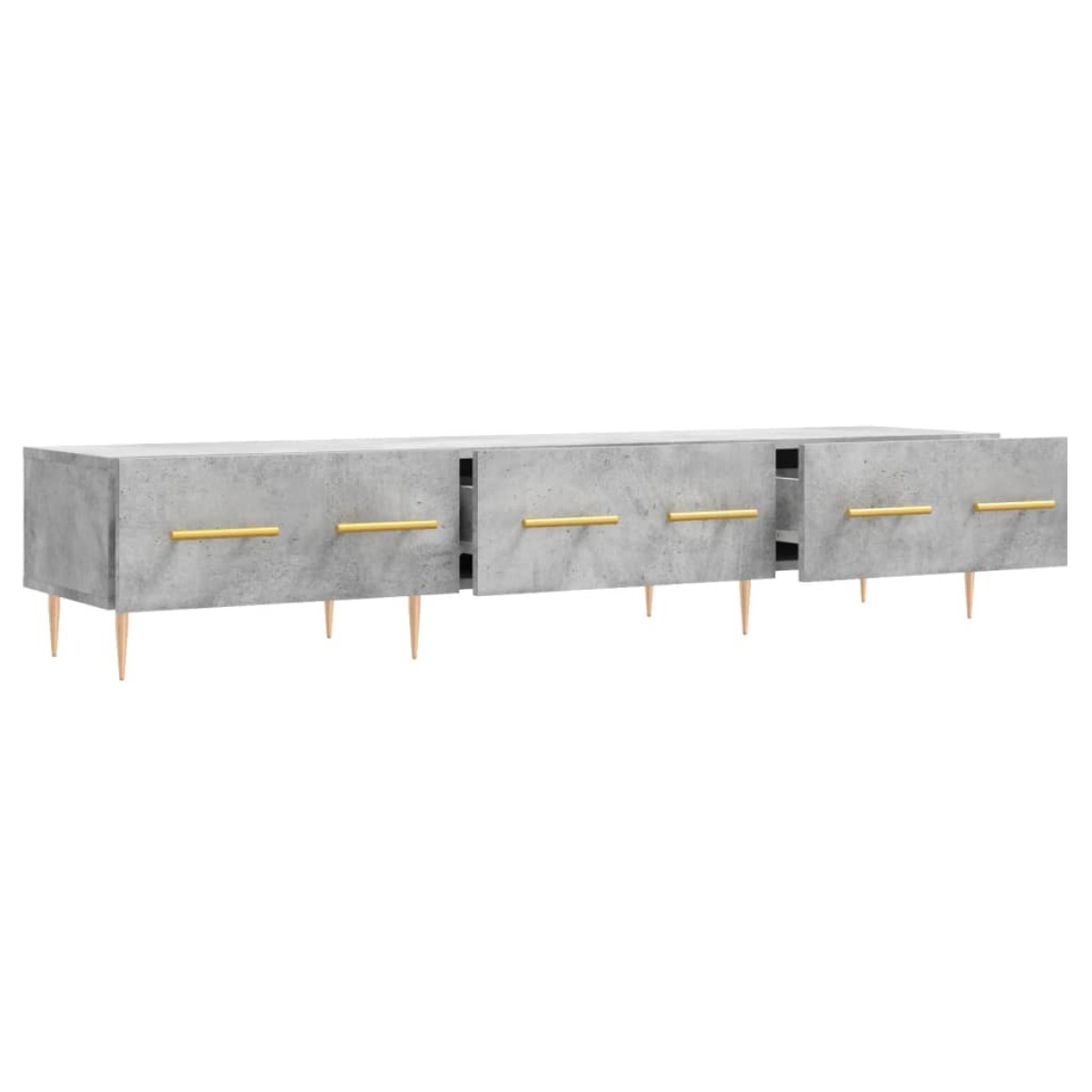 vidaXL Έπιπλο Τηλεόρασης Γκρι Σκυροδέματος 150x36x30 εκ. Επεξ. Ξύλο